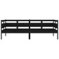 vidaXL Tagesbett Schwarz Massivholz Kiefer 90x190 cm vidaXL Tagesbett Schwarz Massivholz Kiefer 90x190 cm