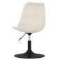 Esszimmerstühle 4 Stk. Drehbar Creme Samt Esszimmerstühle 4 Stk. Drehbar Creme Samt
