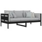 vidaXL Tagesbett Schwarz Massivholz Kiefer 90x190 cm vidaXL Tagesbett Schwarz Massivholz Kiefer 90x190 cm