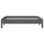 vidaXL Stapelbett Grau 90x200 cm Massivholz Kiefer vidaXL Stapelbett Grau 90x200 cm Massivholz Kiefer