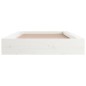 vidaXL Massivholzbett Weiß 135x190 cm vidaXL Massivholzbett Weiß 135x190 cm