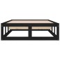 vidaXL Massivholzbett Schwarz 75x190 cm vidaXL Massivholzbett Schwarz 75x190 cm