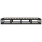 vidaXL Massivholzbett Schwarz 75x190 cm vidaXL Massivholzbett Schwarz 75x190 cm