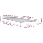 vidaXL Massivholzbett 75x190 cm Kiefer vidaXL Massivholzbett 75x190 cm Kiefer