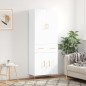 Highboard Weiß 69,5x34x180 cm Holzwerkstoff Highboard Weiß 69,5x34x180 cm Holzwerkstoff