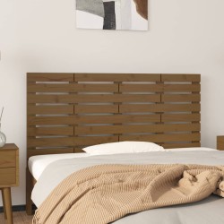 vidaXL Wand-Kopfteil Honigbraun 141x3x63 cm Massivholz Kiefer