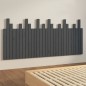 vidaXL Wand-Kopfteil Grau 185x3x80 cm Massivholz Kiefer vidaXL Wand-Kopfteil Grau 185x3x80 cm Massivholz Kiefer