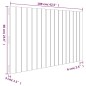 vidaXL Wand-Kopfteil Weiß 108x3x60 cm Massivholz Kiefer vidaXL Wand-Kopfteil Weiß 108x3x60 cm Massivholz Kiefer