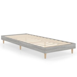 vidaXL Bettgestell Grau Sonoma 75x190 cm Holzwerkstoff