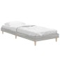 vidaXL Bettgestell Grau Sonoma 75x190 cm Holzwerkstoff vidaXL Bettgestell Grau Sonoma 75x190 cm Holzwerkstoff