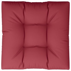 vidaXL Palettenkissen 80x80x12 cm Weinrot Stoff