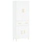 Highboard Weiß 69,5x34x180 cm Holzwerkstoff Highboard Weiß 69,5x34x180 cm Holzwerkstoff