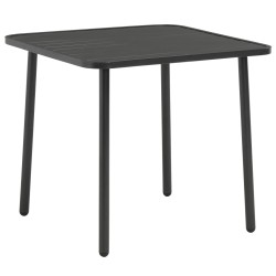 vidaXL 3-tlg. Bistro-Set Stahl Dunkelgrau
