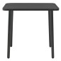 vidaXL 3-tlg. Bistro-Set Stahl Dunkelgrau vidaXL 3-tlg. Bistro-Set Stahl Dunkelgrau