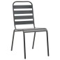 vidaXL 3-tlg. Bistro-Set Stahl Dunkelgrau vidaXL 3-tlg. Bistro-Set Stahl Dunkelgrau