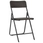 vidaXL 3-tlg. Bistro-Set Klappbar HDPE Braun Rattanoptik vidaXL 3-tlg. Bistro-Set Klappbar HDPE Braun Rattanoptik