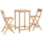 vidaXL 3-tlg. Bar-Set Teak Massivholz vidaXL 3-tlg. Bar-Set Teak Massivholz