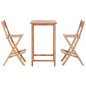 vidaXL 3-tlg. Bar-Set Teak Massivholz vidaXL 3-tlg. Bar-Set Teak Massivholz