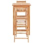 vidaXL 3-tlg. Bar-Set Teak Massivholz vidaXL 3-tlg. Bar-Set Teak Massivholz