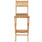 vidaXL 3-tlg. Bar-Set Teak Massivholz vidaXL 3-tlg. Bar-Set Teak Massivholz