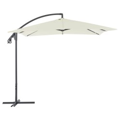 vidaXL Ampelschirm mit Stahlmast 250×250 cm Sandfarben