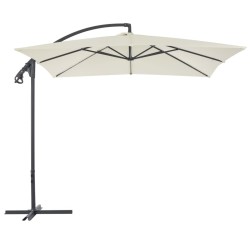 vidaXL Ampelschirm mit Stahlmast 250×250 cm Sandfarben