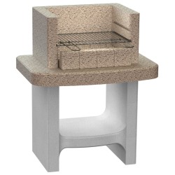 vidaXL Holzkohle-Standgrill aus Beton mit Ablage