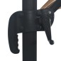 vidaXL Ampelschirm mit LED-Leuchten und Aluminium-Mast 400x300cm Taupe