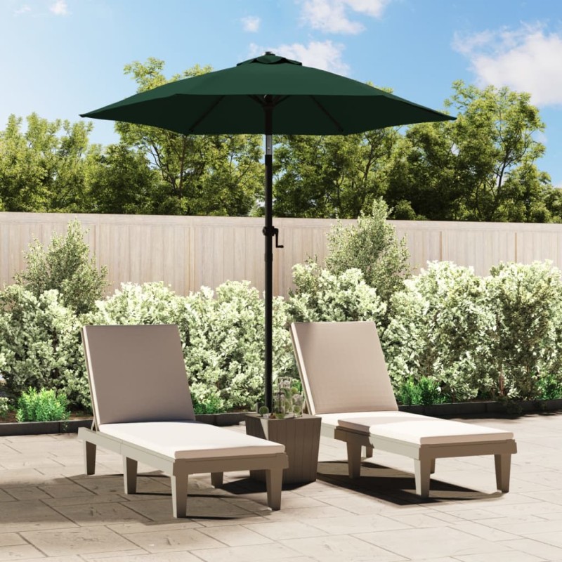 vidaXL Sonnenschirm Grün 200 x 224 cm Aluminium vidaXL Sonnenschirm Grün 200 x 224 cm Aluminium