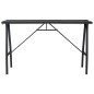 vidaXL Garten-Bartisch Schwarz 180×60×110 cm Hartglas vidaXL Garten-Bartisch Schwarz 180×60×110 cm Hartglas