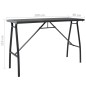 vidaXL Garten-Bartisch Schwarz 180×60×110 cm Hartglas vidaXL Garten-Bartisch Schwarz 180×60×110 cm Hartglas