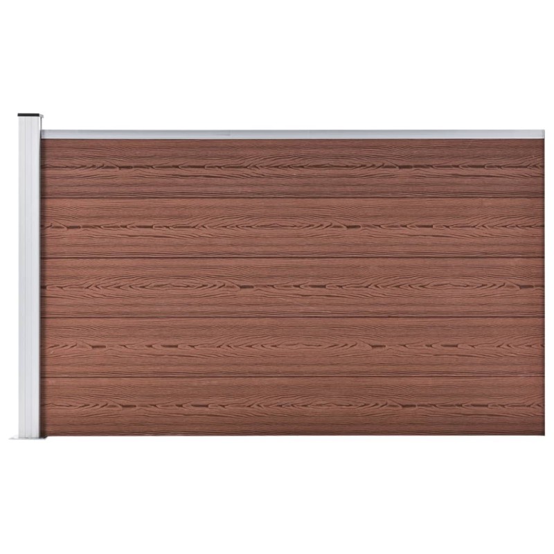 vidaXL Gartenzaun WPC 175x105 cm Braun vidaXL Gartenzaun WPC 175x105 cm Braun