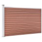 vidaXL Gartenzaun WPC 175x105 cm Braun vidaXL Gartenzaun WPC 175x105 cm Braun