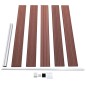 vidaXL Gartenzaun WPC 175x105 cm Braun vidaXL Gartenzaun WPC 175x105 cm Braun