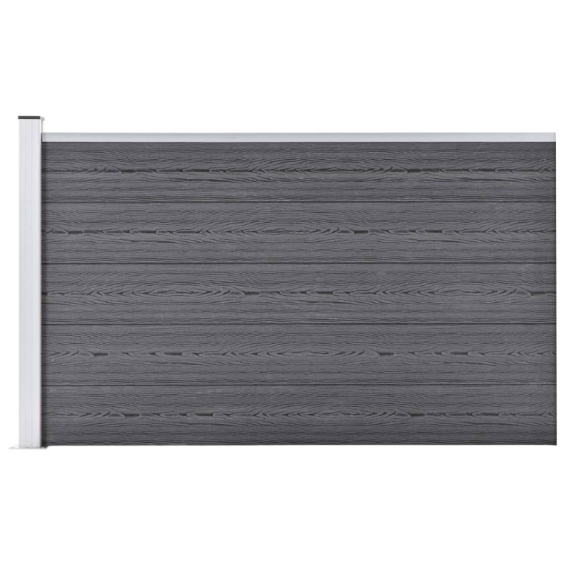 vidaXL Gartenzaun WPC 175x105 cm Grau vidaXL Gartenzaun WPC 175x105 cm Grau