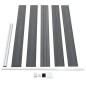 vidaXL Gartenzaun WPC 175x105 cm Grau vidaXL Gartenzaun WPC 175x105 cm Grau