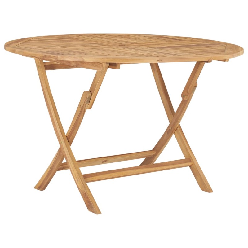 vidaXL Gartentisch Klappbar Ø 120 cm Massivholz Teak vidaXL Gartentisch Klappbar Ø 120 cm Massivholz Teak