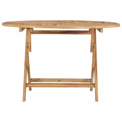 vidaXL Gartentisch Klappbar Ø 120 cm Massivholz Teak