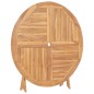 vidaXL Gartentisch Klappbar Ø 120 cm Massivholz Teak vidaXL Gartentisch Klappbar Ø 120 cm Massivholz Teak