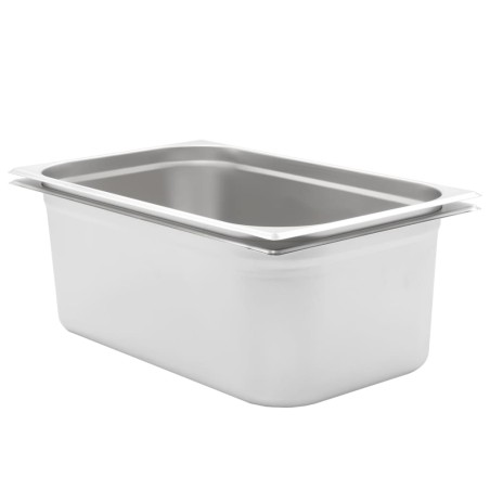 vidaXL Gastronormbehälter 2 Stk. GN 1/1 200 mm Edelstahl 