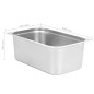 vidaXL Gastronormbehälter 2 Stk. GN 1/1 200 mm Edelstahl vidaXL Gastronormbehälter 2 Stk. GN 1/1 200 mm Edelstahl