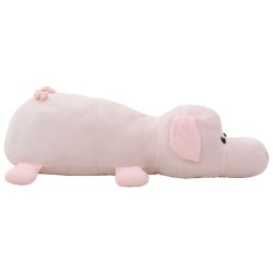 vidaXL Schwein Kuscheltier Plüsch Rosa