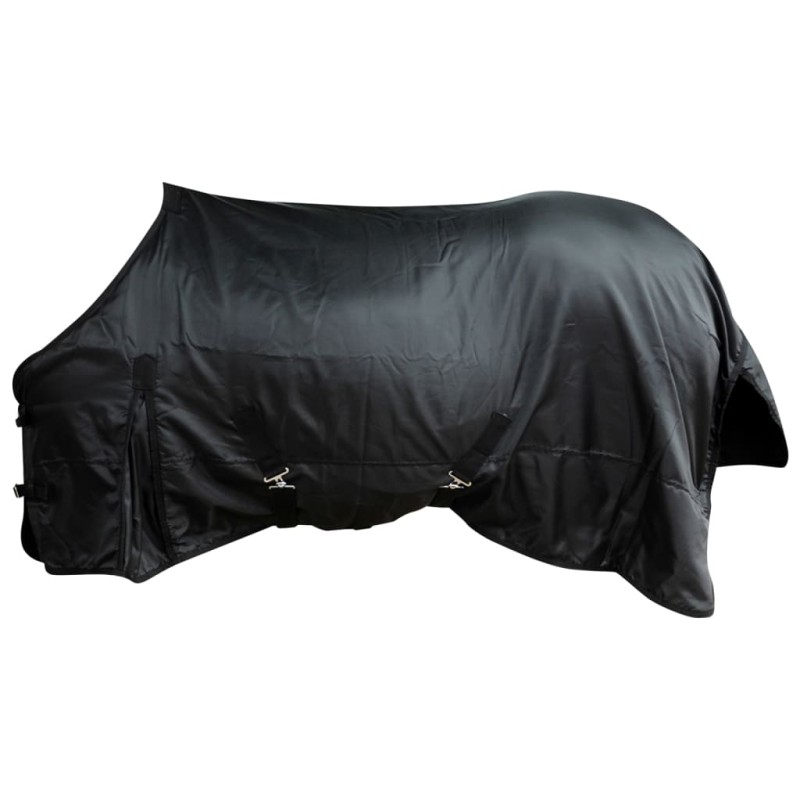 Fleecedecke Pferdedecke doppelschichtig + Kreuzbegurtung 125cm schwarz Fleecedecke Pferdedecke doppelschichtig + Kreuzbegurtung 125cm schwarz