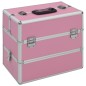 vidaXL Kosmetikkoffer 37x24x35 cm Rosa Aluminium vidaXL Kosmetikkoffer 37x24x35 cm Rosa Aluminium