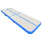 vidaXL Aufblasbare Gymnastikmatte mit Pumpe 500x100x15 cm PVC Blau vidaXL Aufblasbare Gymnastikmatte mit Pumpe 500x100x15 cm PVC Blau