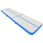 vidaXL Aufblasbare Gymnastikmatte mit Pumpe 800x100x15 cm PVC Blau vidaXL Aufblasbare Gymnastikmatte mit Pumpe 800x100x15 cm PVC Blau