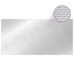 vidaXL Poolabdeckung Silbern 549x274 cm PE