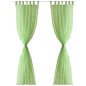 2 x Transparente Gardine Fertiggardine 140 x 175cm apfelgrün 2 x Transparente Gardine Fertiggardine 140 x 175cm apfelgrün