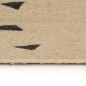 vidaXL Teppich Handgefertigt Jute mit Dreiecksmuster 120 cm vidaXL Teppich Handgefertigt Jute mit Dreiecksmuster 120 cm