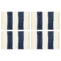 vidaXL Tischsets 4 Stk. Chindi Gestreift Blau und Weiß 30 x 45 cm vidaXL Tischsets 4 Stk. Chindi Gestreift Blau und Weiß 30 x 45 cm